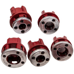 Ratchet Pipe Threader Kit Die Bar Head Handle Tool Set 1/4'' 3/4'' w/ 6 Dies