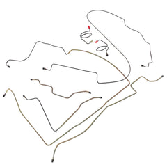 Power Disc Brake Line Kit For Jeep Wrangler YJ 2.5 4.0 4.2 1987-1995 JPB9302 JPB8701 JPB9502