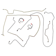 Power Disc Brake Line Kit For Jeep Wrangler YJ 2.5 4.0 4.2 1987-1995 JPB9302 JPB8701 JPB9502