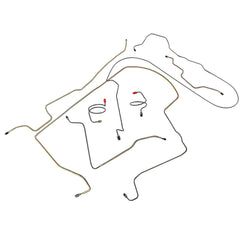 Power Disc Brake Line Kit For Jeep Wrangler YJ 2.5 4.0 4.2 1987-1995 JPB9302 JPB8701 JPB9502