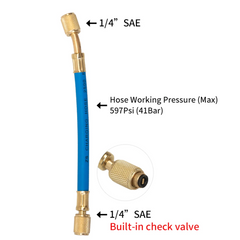 Car A/C Oil/Dye Injector 1Oz With R134a Low Side Quick Coupler Adapter 1/4 Air Conditioning Repair Tools Manual Oiler Injection