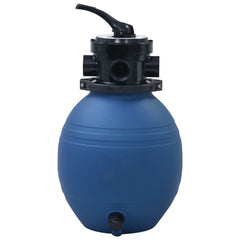 Pool Sand Filter with 4 Position Valve Blue 11.8