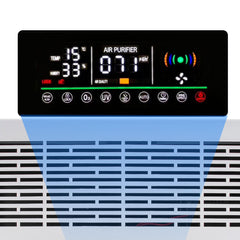 LCD Display 5 Stages Air Purifier Cleaner with Ultraviolet O3 Sterilize Function Filtration System