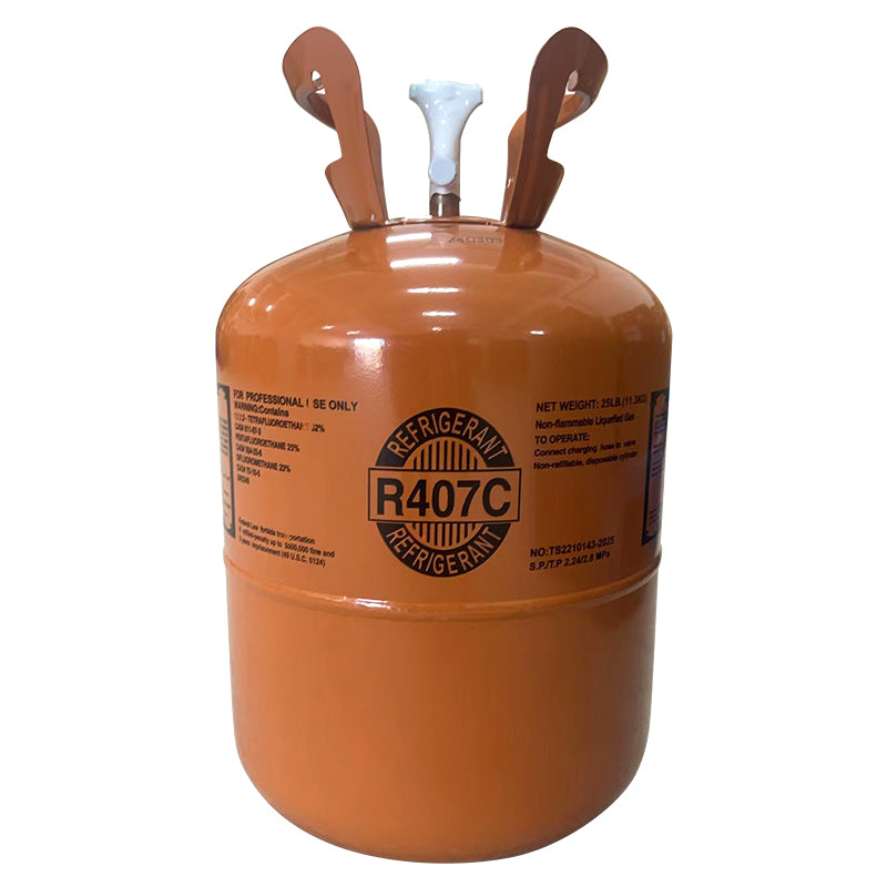 (Pre-sale-Shipping after 2 weeks) R407C Refrigerant 25Lb Tank Cylinder for Air Conditioners Small Commercial Air Conditioners