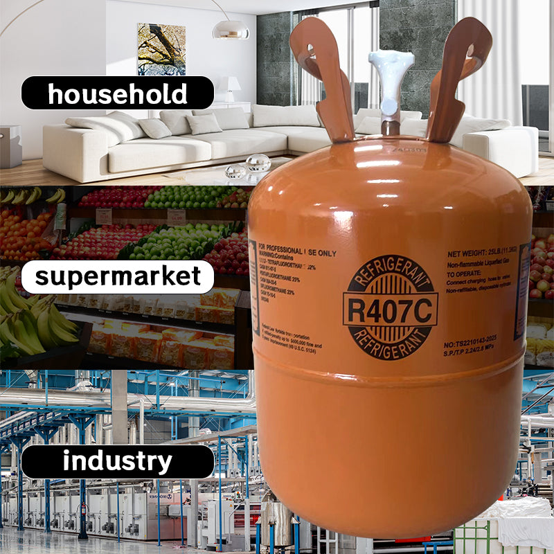 (Pre-sale-Shipping after 2 weeks) 5 Cylinders R407C Refrigerant 25Lb (5 Cylinders $299/ea.)