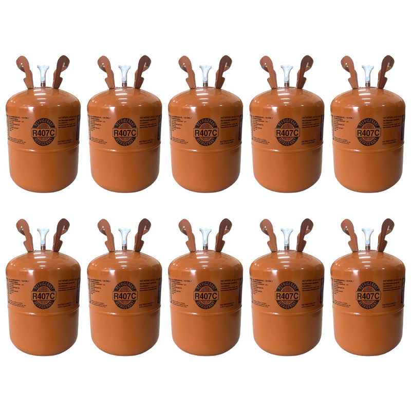 (Pre-sale-Shipping after 2 weeks) 10 Cylinders R407C Refrigerant 25Lb (10 Cylinders $289/ea.)