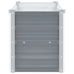 Gray Galvanized Steel Raised Garden Bed 39.4x15.7x17.7