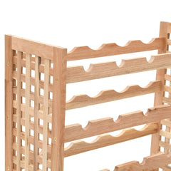 Wine Rack for 25 Bottles Solid Walnut Wood 24.8x9.8x28.7