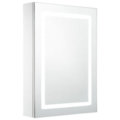 LED-Illuminated Bathroom Mirror Cabinet 19.7x5.1x27.6