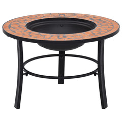Mosaic Fire Pit Terracotta 26.8 Ceramic