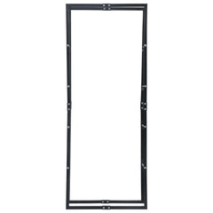 31.5x9.8x78.7 Steel Firewood Rack Black