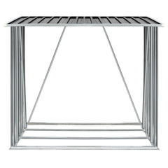 Garden Log Storage Shed Galvanized Steel 64.2x32.7x60.6 Anthracite