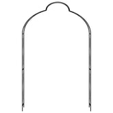 Black Garden Arch 59.1 x 13.4 x 94.5 Inches Made of Durable Iron