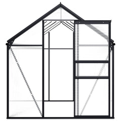 Modern Anthracite Aluminum Greenhouse 63.4 ft Great for Home Gardening