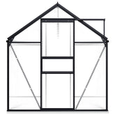 Anthracite Aluminum Greenhouse with Base Frame 51.1 ft