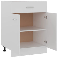 White Drawer Bottom Cabinet 23.6x18.1x32.1 Engineered Wood