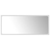 White Bathroom Mirror 35.4x0.6x14.6 Engineered Wood