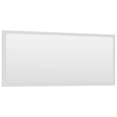 White Bathroom Mirror 35.4x0.6x14.6 Engineered Wood