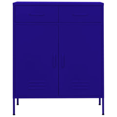 Storage Cabinet Navy Blue 31.5x13.8x40 Steel