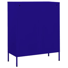 Storage Cabinet Navy Blue 31.5x13.8x40 Steel