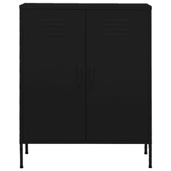 Storage Cabinet Black 31.5x13.8x40 Steel