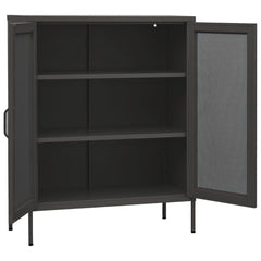 Steel Storage Cabinet in Anthracite 31.5x13.8x40