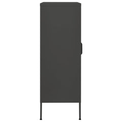 Steel Storage Cabinet in Anthracite 31.5x13.8x40