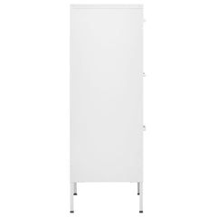 Storage Cabinet White 16.7x13.8x40 in Steel