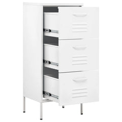Storage Cabinet White 16.7x13.8x40 in Steel