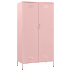Wardrobe Pink 35.4x19.7x70.9 Steel