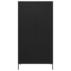 Black Steel Wardrobe 35.4x19.7x70.9