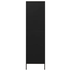 Black Steel Wardrobe 35.4x19.7x70.9