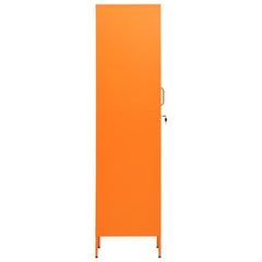 Locker Cabinet Orange 13.8x18.1x70.9 Steel