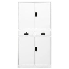 Office Cabinet White 35.4x15.7x70.9 Steel