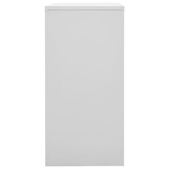 Light Gray and Blue Steel Locker Cabinet 35.4x17.7x36.4