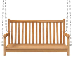 Solid Teak Wood Swing Bench 44.9x23.6x25.2