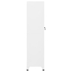 White Steel Locker Cabinet 15x17.7x70.9