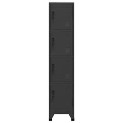 Locker Cabinet Anthracite 15x17.7x70.9 Steel