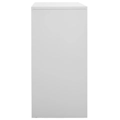 Locker Cabinets 2 pcs Light Gray 35.4x17.7x36.4 Steel