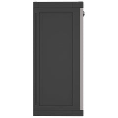 Outdoor Storage Cabinet Gray and Black 25.6x14.6x33.5 PP