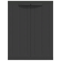 Outdoor Storage Cabinet Black 25.6x14.6x33.5 PP