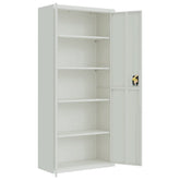 File Cabinet Light Gray 35.4x15.7x78.7 Steel