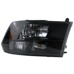 Headlights Assembly Compatible with 2009-2018 Dodge Ram Quad 1500 2500 3500 Pickup Replacement Headlamp Black Housing Clear Lens