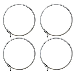 4pc 17.5'' RGB Double Row LED Wheel Lights For Car Truck Bluetooth