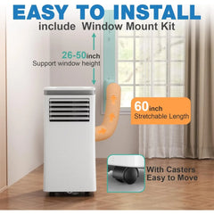 Portable Air Conditioner 8,000 BTU 3-in-1 AC Unit with Dehumidifier Cools up 450 sq. ft Energy Saving with ECO Mode