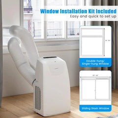 Portable Air Conditioner 11,500 BTU with Dual Hose Remote Control with Dehumidifier Fan Sleep Mode