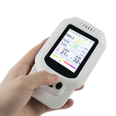 Air Quality Detector PM2.5/HCHO/TVOC Temperature Humidity Monitor Analysis Tester