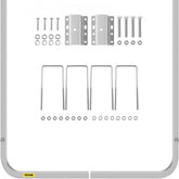 Boat Trailer Guide-ons, 46", One Pair Aluminum Trailer Guide ons, Rust-Resistant Trailer Guides with Adjustable Width, Mounting Parts Included, for Ski Boat, Fishing Boat or Sailboat Trailer