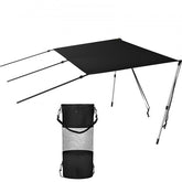 T-Top Sun Shade Kit 5` x 5`, UV-Proof 600D Polyester T-top Extension Kit with Rustproof Steel Telescopic Poles, Waterproof T-Top Shade Kit, Easy to Assemble for T-Tops & Bimini Top