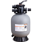 Sand Filter, 16-inch, Up to 35 GPM Flow Rate, Above Inground Swimming Pool Sand Filter System with 7-Way Multi-Port Valve, Filter, Backwash, Rinse, Recirculate, Waste, Winter, Closed Functions